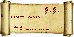 Gibicz Godvin névjegykártya