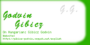 godvin gibicz business card